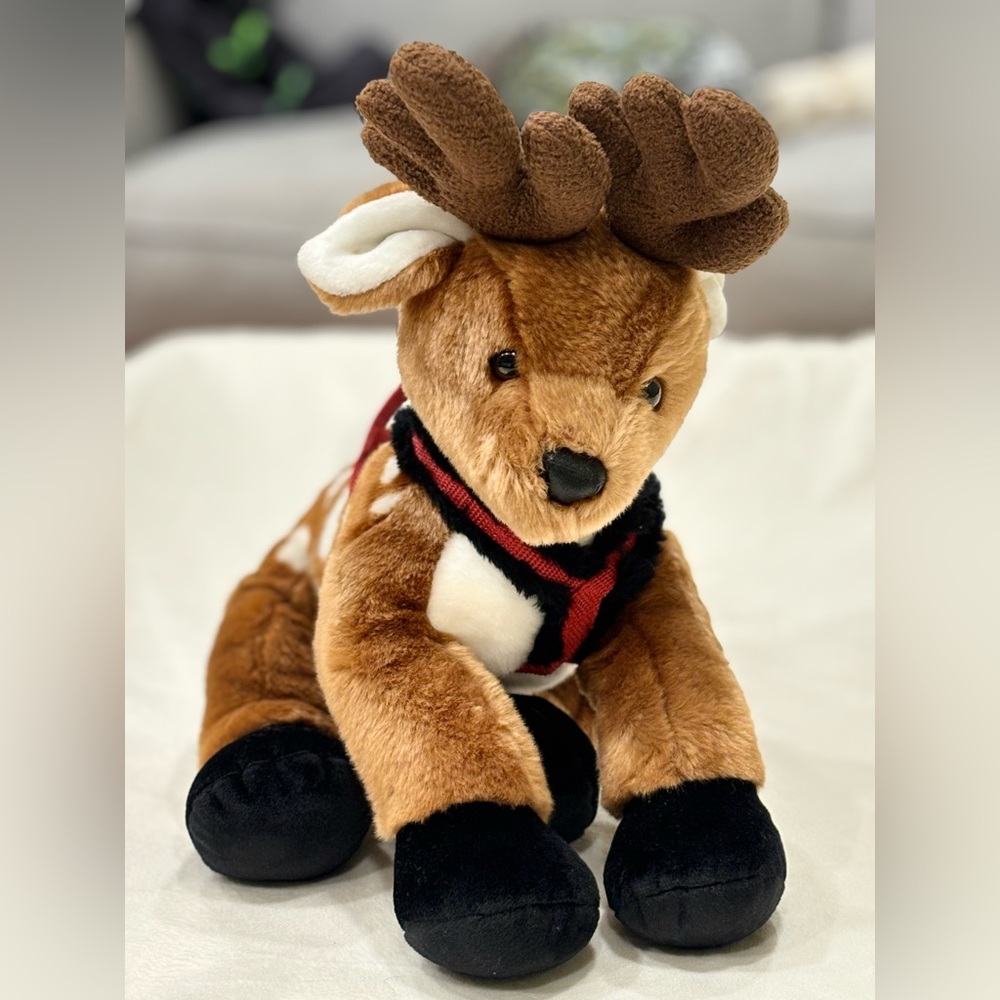 Vintage Build a Bear Reindeer Plush Stuffed Animal